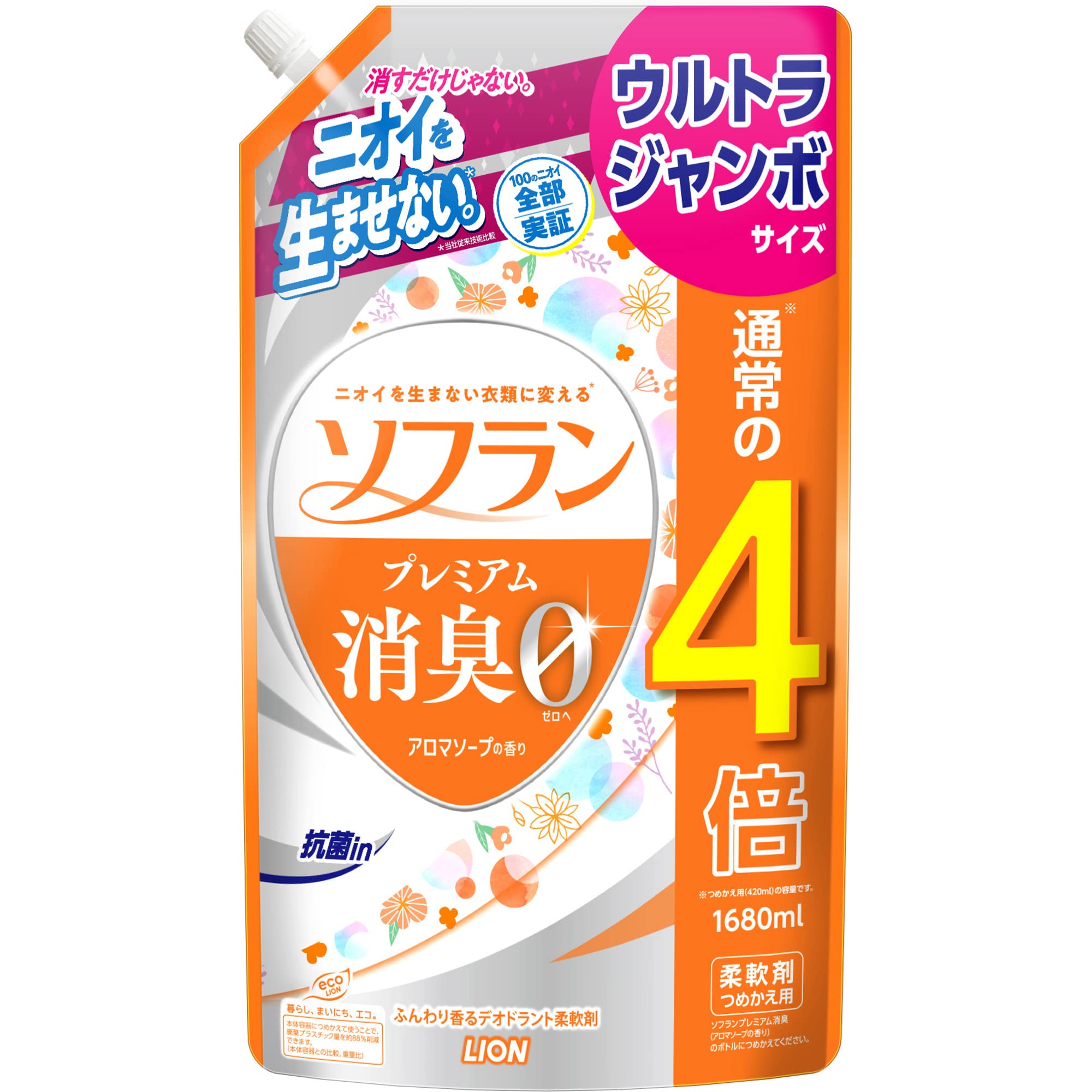 【Amazon.co.jp限定】【大容量】ソフラン プレミアム消臭 アロマソープ…