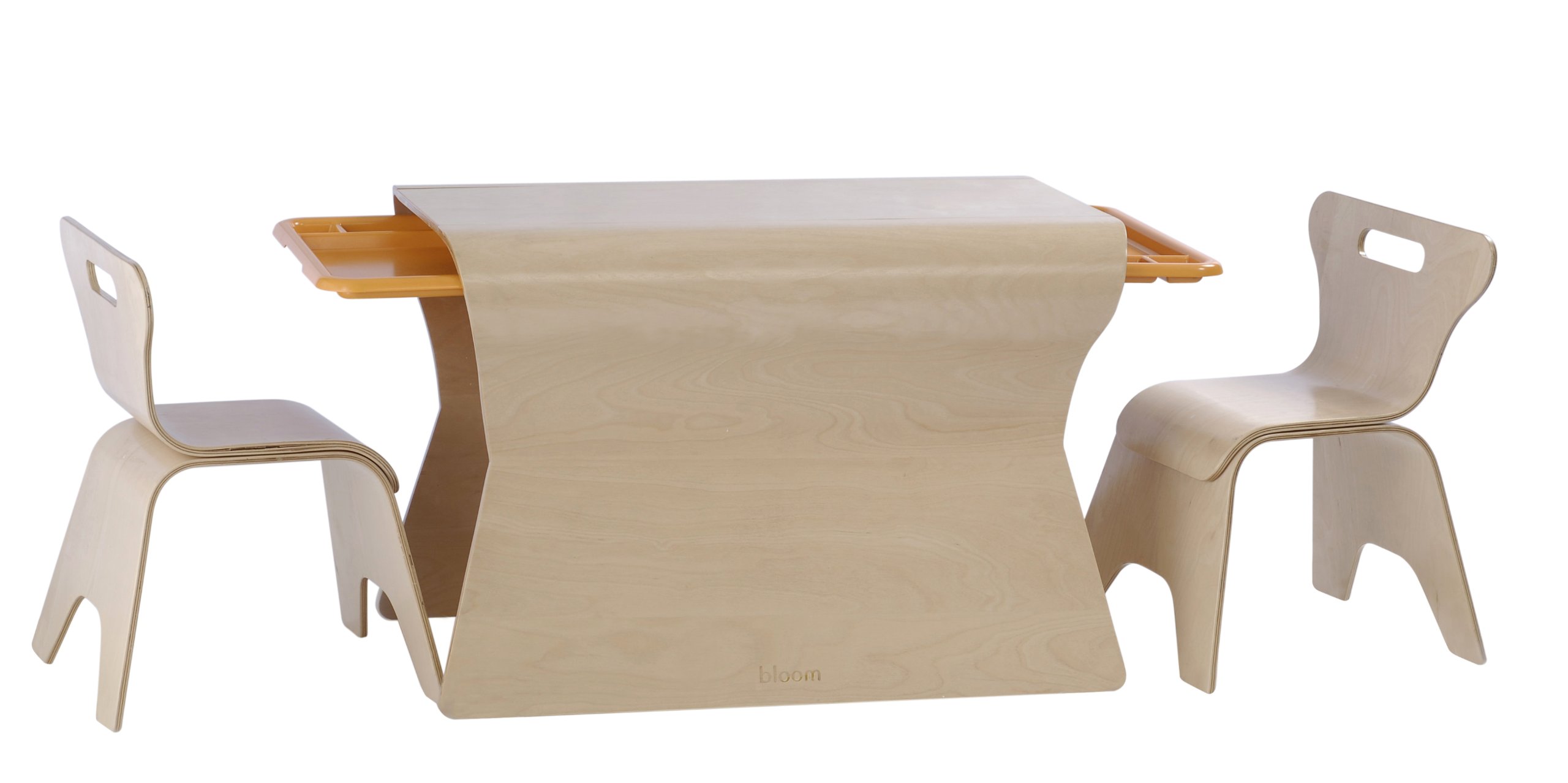 【希少】キッズデスク&チェア　ブルーム　bloom オット　otto 天然木 希少】キッズデスク&チェア ブルーム bloom オット otto 天然木