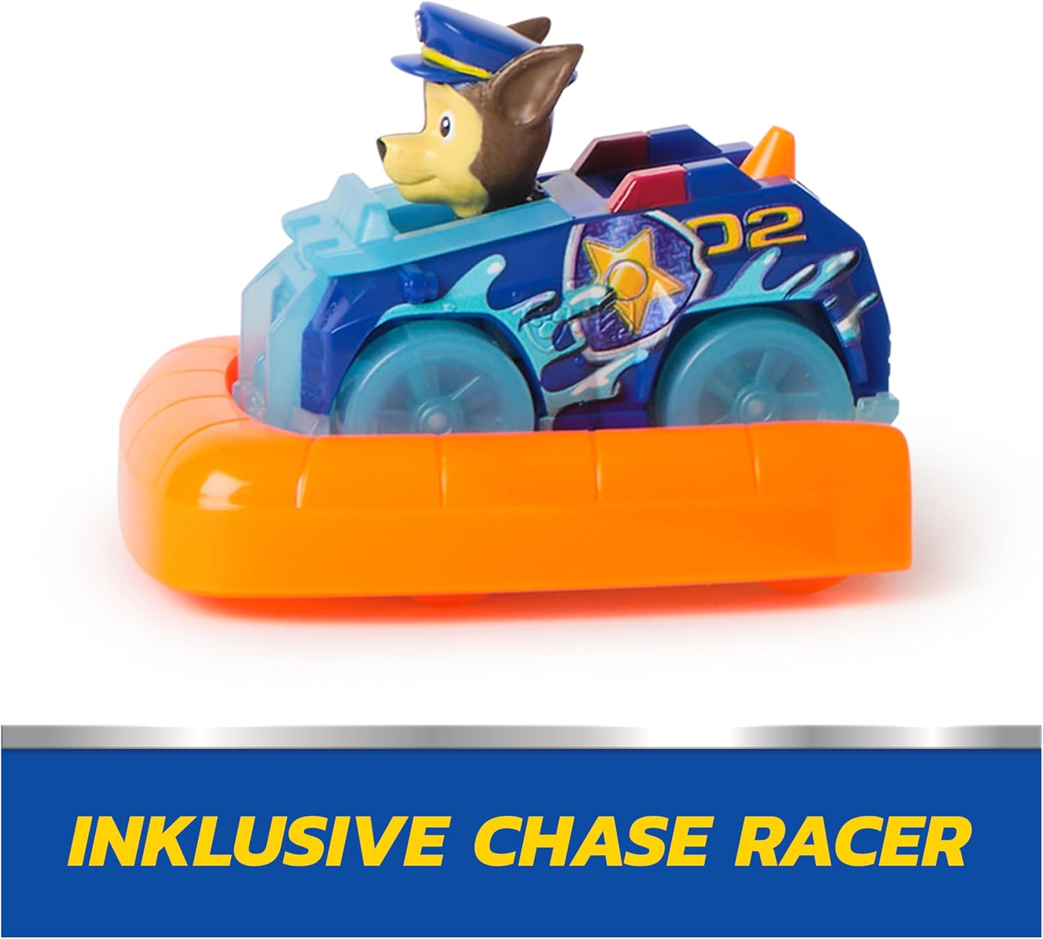 PAW Patrol Pup Squad - play set with racetrack, ramp, Chase Pup Squad Racer and octopus, suitable for children from 3 years old