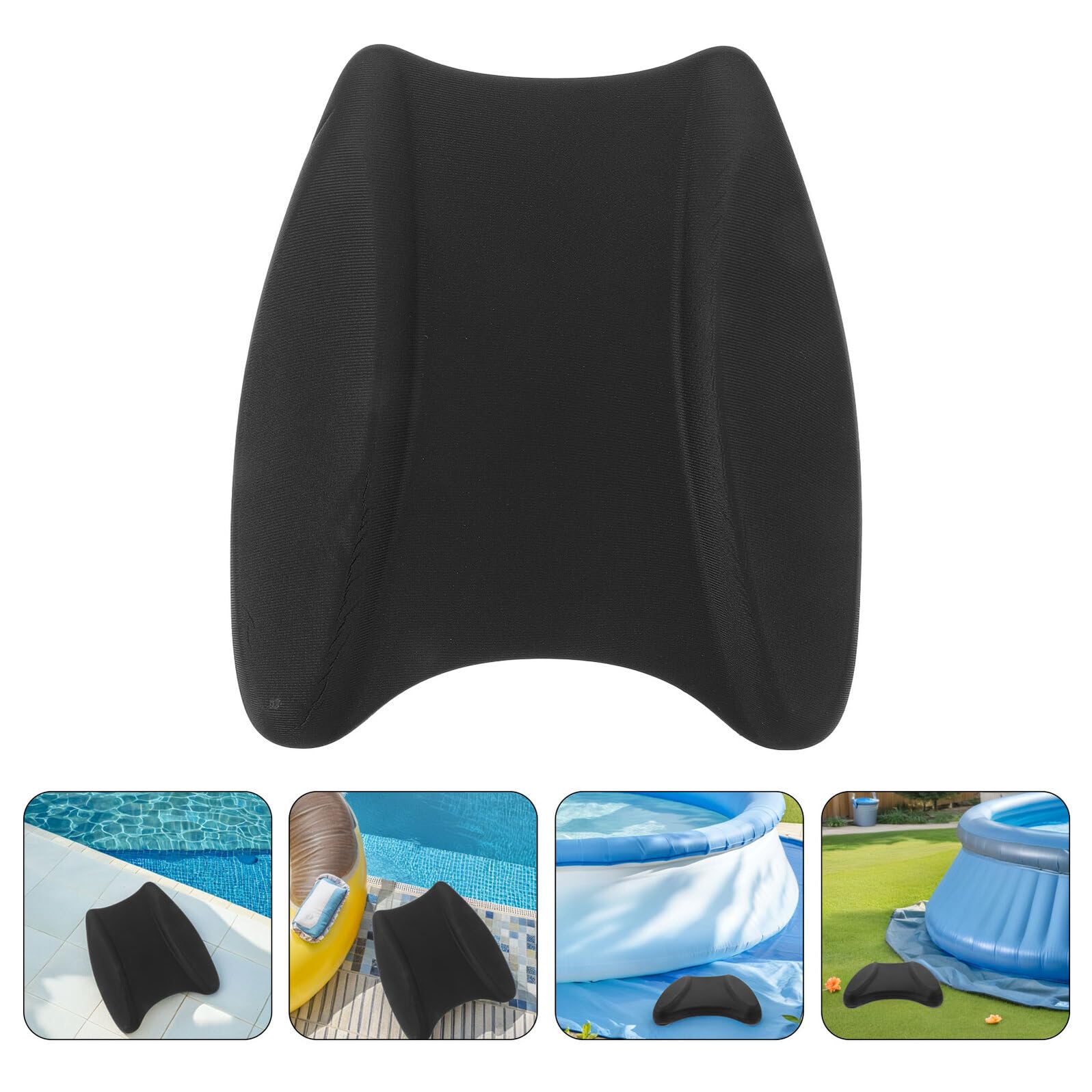 Tablas de Natación EVA Adultos 2 Piezas Ayuda para Entrenamiento en Piscina Accesorio Compacto para Aprendizaje y Práctica de Natación Flotadores Negros para Deportes