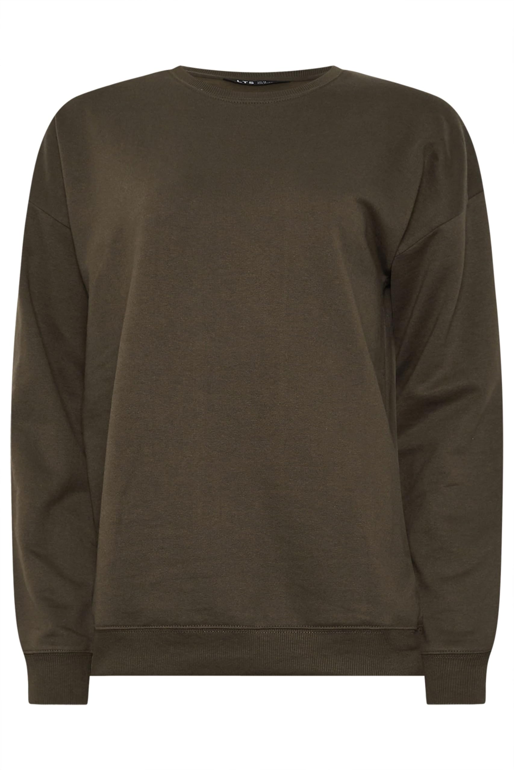 Long Tall Sally - Lts Tall Brown Crew Neck Sweatshirt - Womens