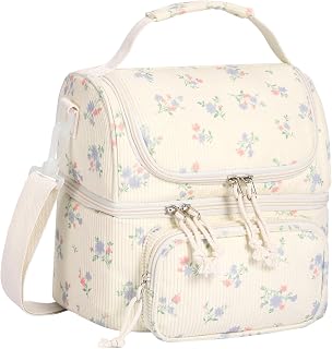 HowFly Lunch Box for Women Insulated Double Decker Lunch Bag for Girls