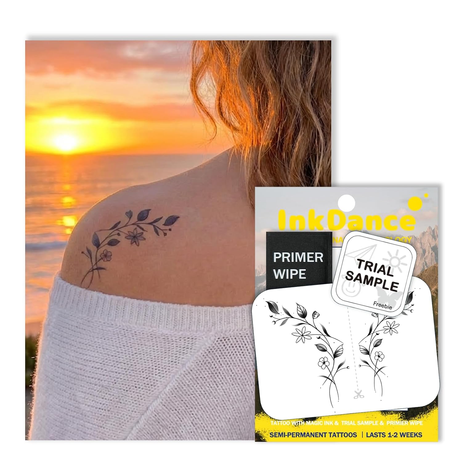 Graceful Vines Temporary Tattoos - Waterproof & Long Lasting