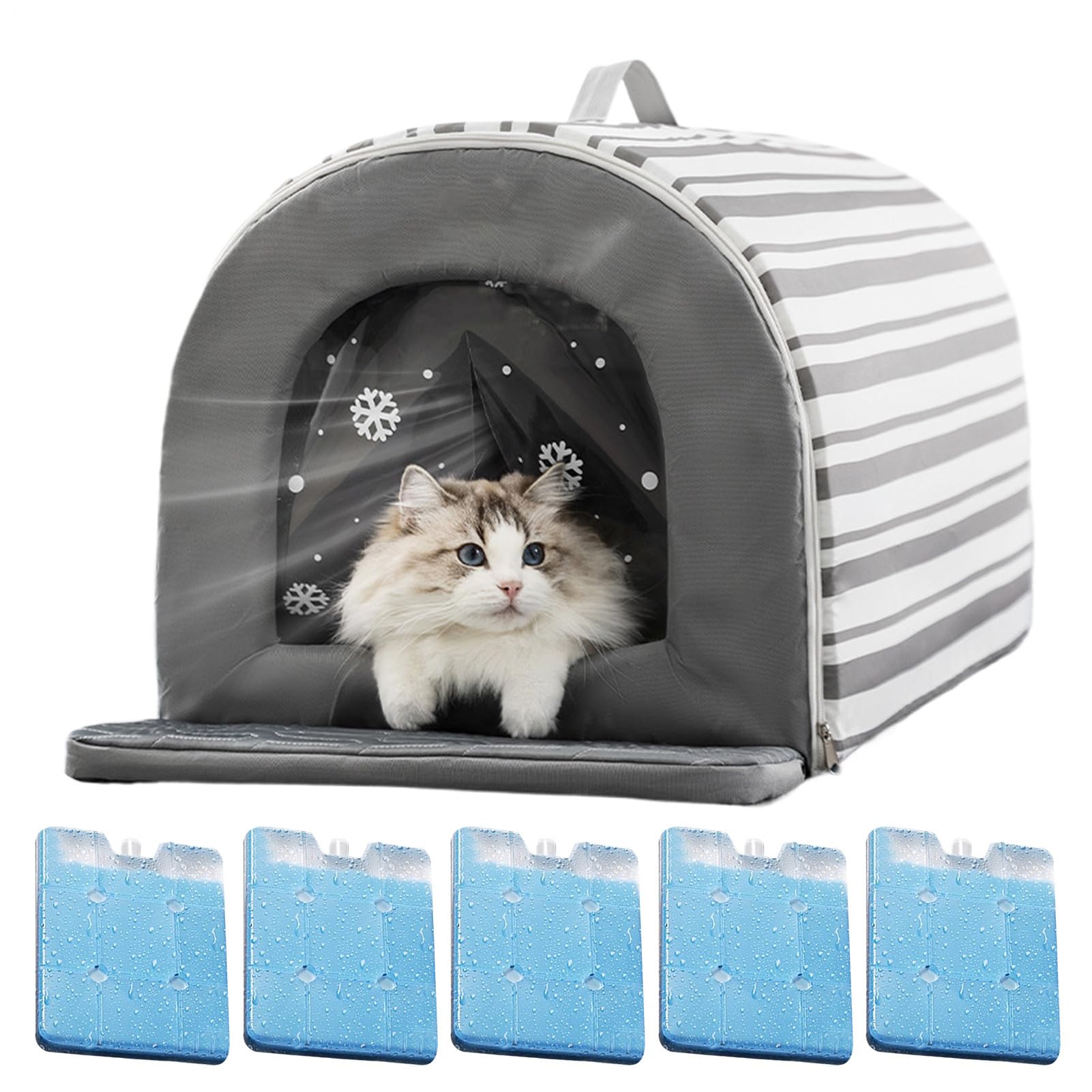 Maison pour chat rafraîchissante extérieur tente isolée étanche pour appartement
