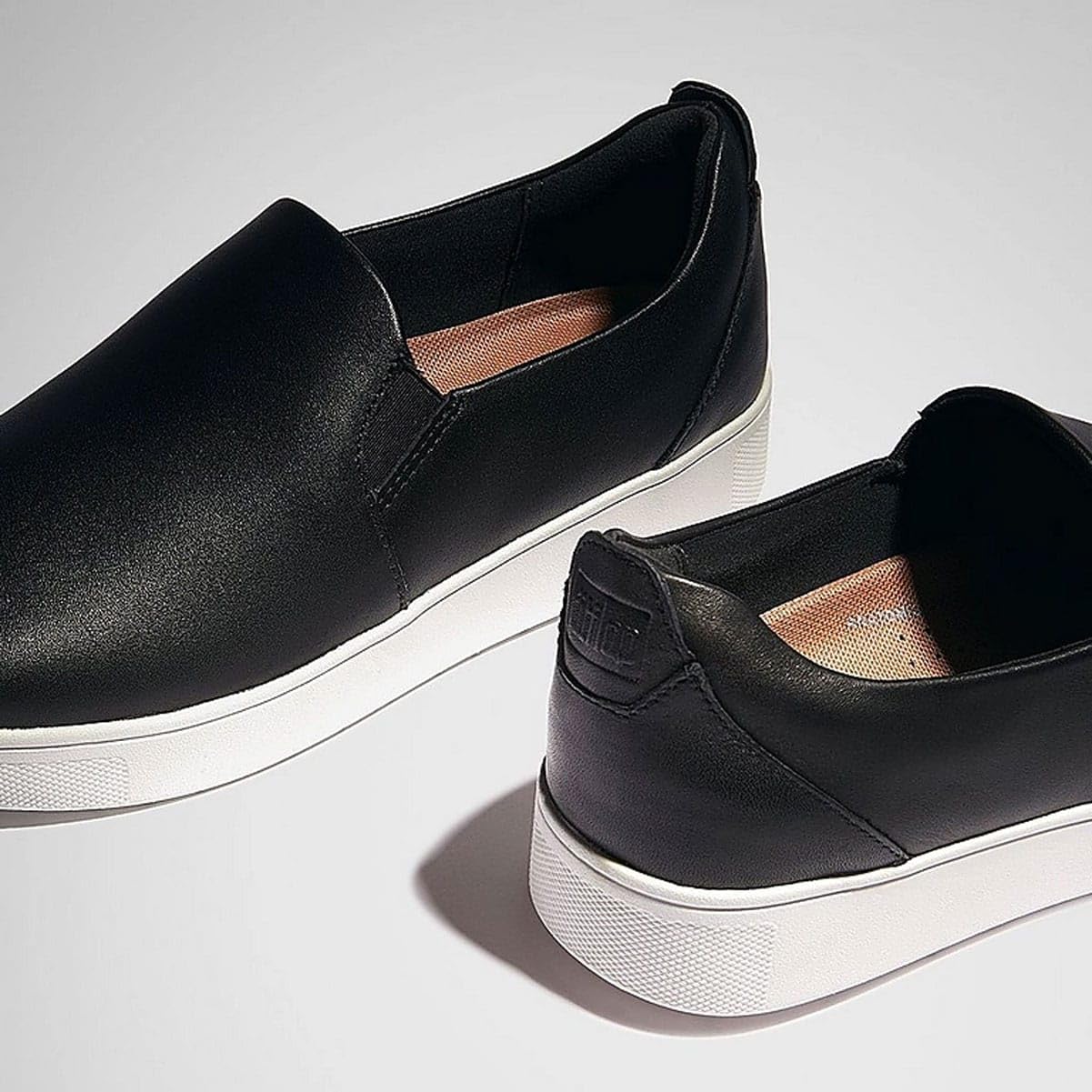 Amazon.co.jp: FitFlop FC7001-050 ラリーレザースリップオンスケート 