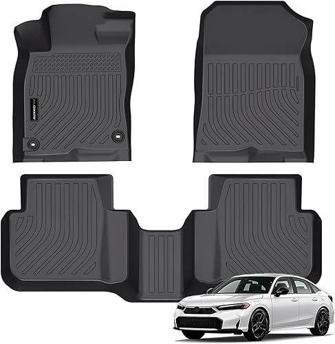 Miniatura 10 de Auxko Alfombrillas para todo tipo de clima, aptas para Honda CR-V 2017-2022, forros de elastómero termoplástico, accesorios para todas