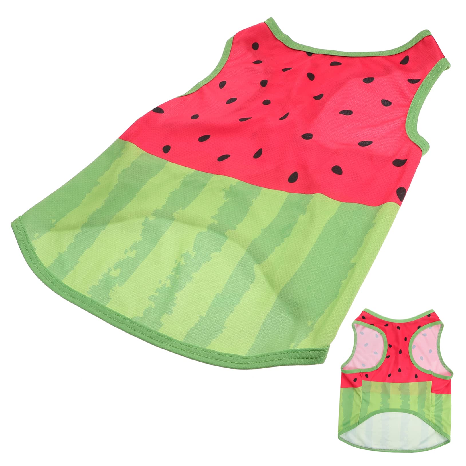 Gilet Rafraîchissant pour Chien Été, Taille L, Soie, Pastèque | Taille Xl, Design Adorable, pour Activités Extérieures, à Enfiler et Retirer Facilement