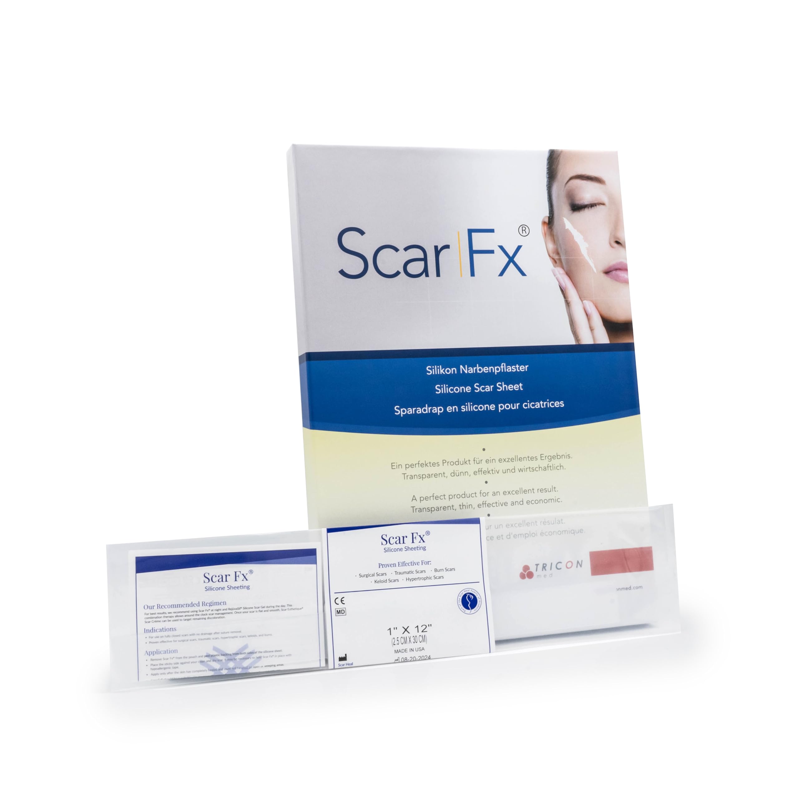 SCAR FX Silikon Narben Pflast.2,5x30cm 1 St