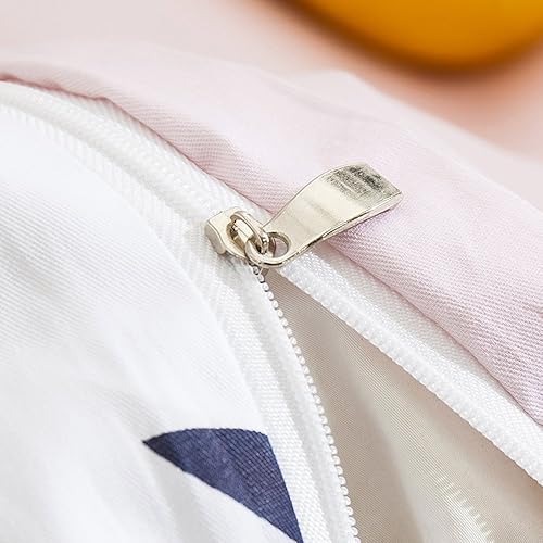 Miniatura 5 de OTOB Juego de funda de edredón floral, tamaño individual, de lujo, suave, bohemio, 100% algodón, diseño único de lazo, patrón de flores blancas y