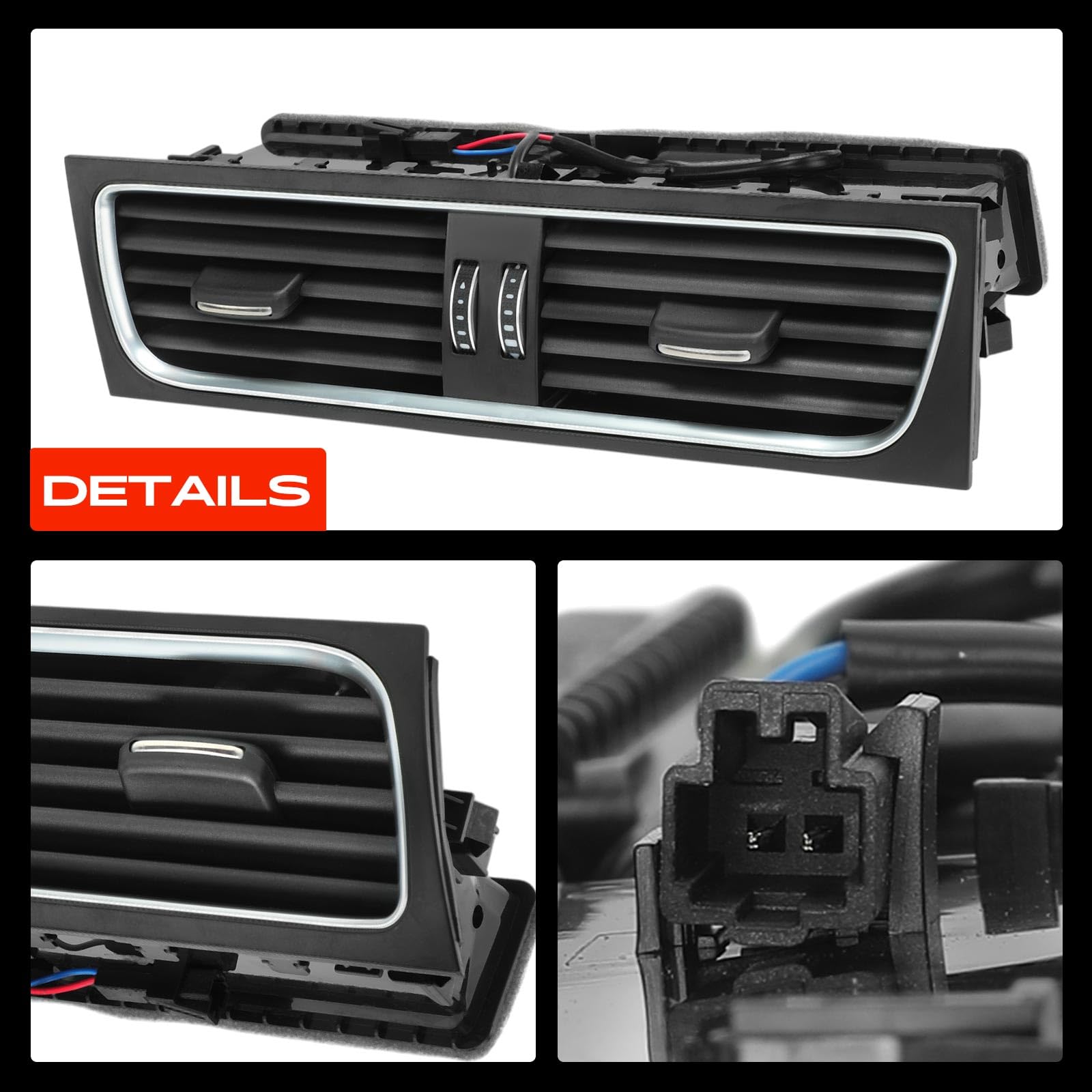 Frankberg buse d'aération de la grille 8T1820951C | Compatible avec: A6 4G2 4GC, A4 Allroad 8KH, A5 Sportback 8TA, Q5 8RB, A5 Cabriolet 8F7, A4 Avant 8K5, A4 8W2 8WC