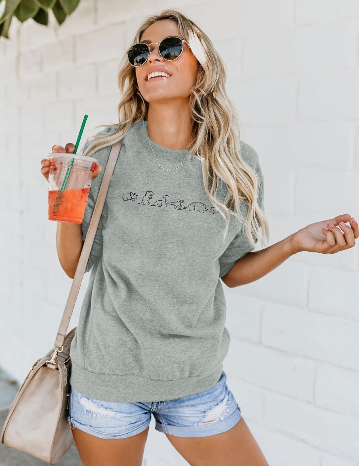 MOUSYA Dinosaur Sweatshirt Women Dinosaur Evolution Sweatshirt Jurassic Animal Shirt Mama Graphic Print Long Sleeve Shirt - Image 2