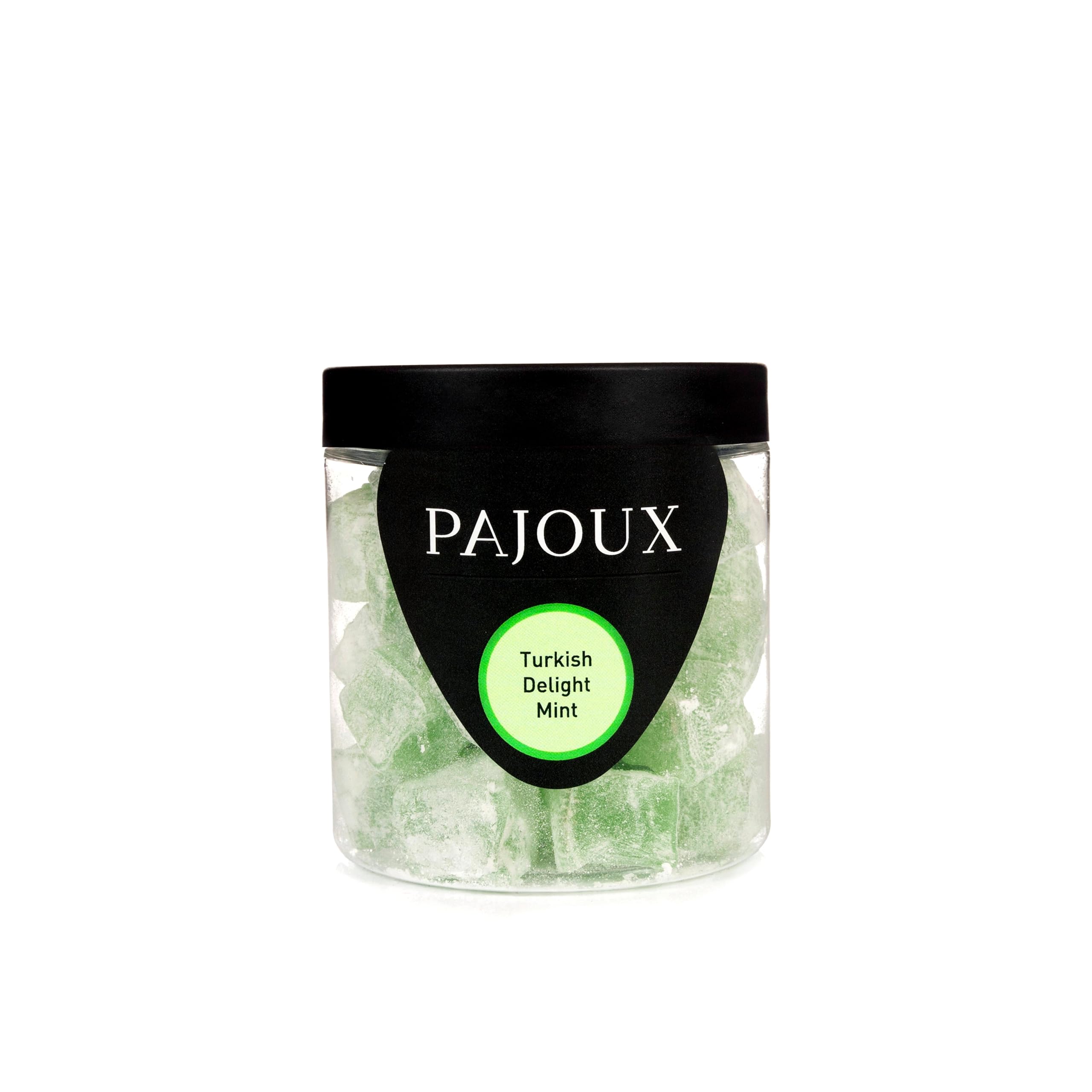 Pajoux Turkish Delight Mint (Small) 195g | Turkish Delight Handmade - Turkish Delight Lokum - Turkish Delight Mint - Vegan & Vegetarian Friendly - Turkish Delight in a Gift Jar