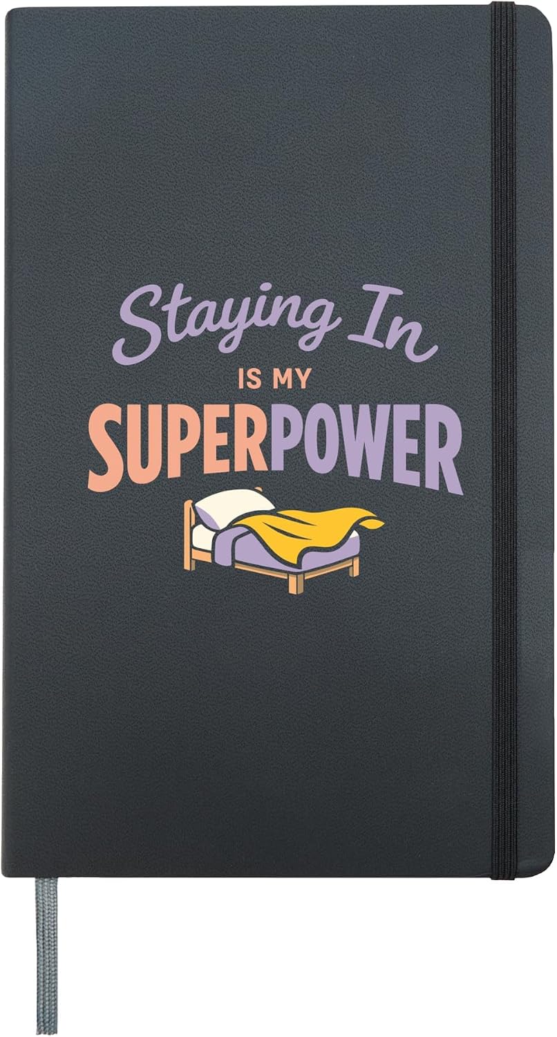 Anime Homebody Cozy Weeb Indoor Anime Lover Stay Inside Gift Hardcover Journal, Black
