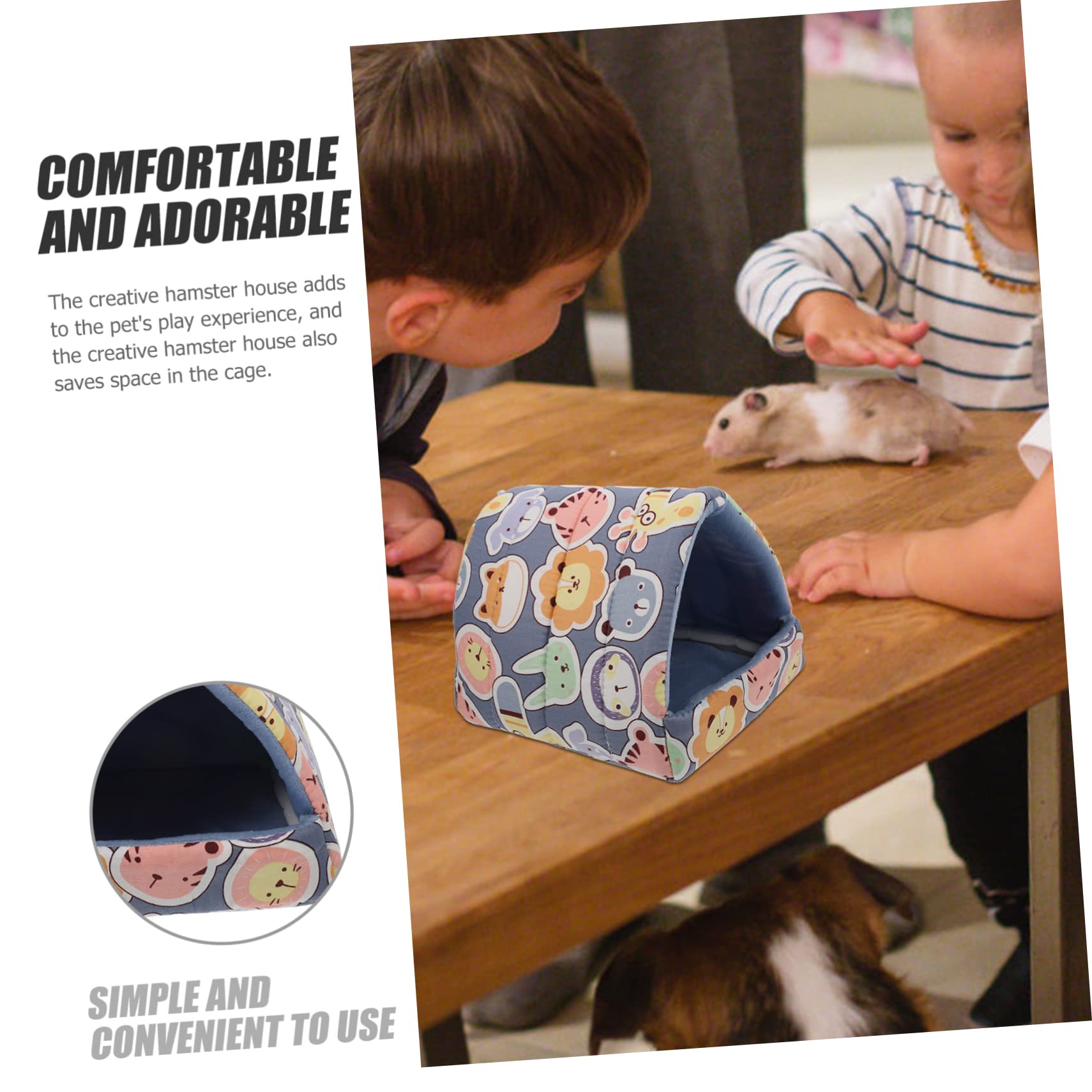 Mipcase 4stücke Plüschbett Für Kleine Haustiere Winterhamster Nest Atmungsaktive Und Bequeme Schlafgelegenheit Für Hamster Kaninchen Und Andere Kleintiere Für Optimalen Und Erholsamen