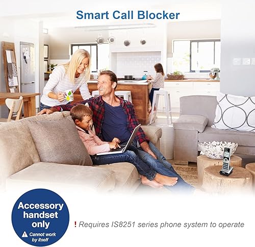 Miniatura 6 de VTech IS8201 - Accesorio para teléfono inalámbrico IS8251 de grado empresarial, perfecto para oficina en casa, bloqueo de llamadas inteligente,