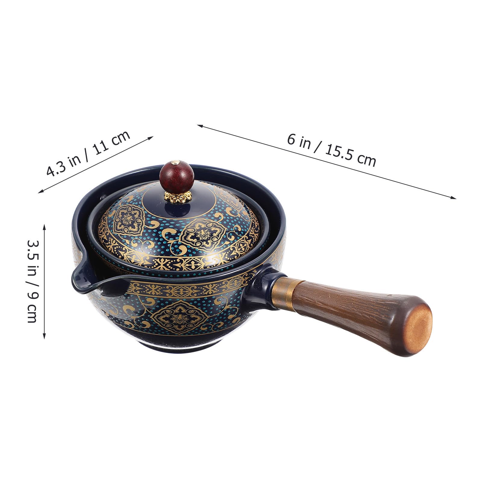 Kit de Té de Kung Fu Portátil para Viaje y Hogar Tetera de Cerámica y 4 Tazas, Diseño Anidado y Filtración Automática para Aficionados al Té