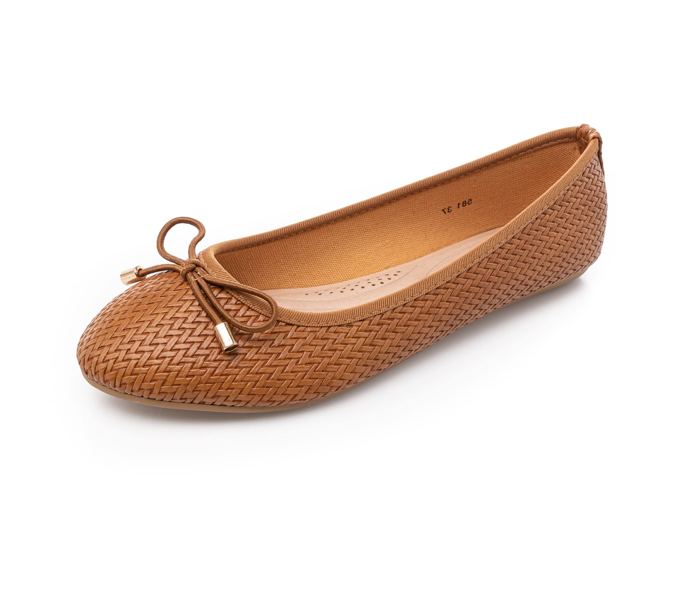 MIGILI Bailarinas Mujer Trenzadas - Zapatos Cómodos - Ballet Flats