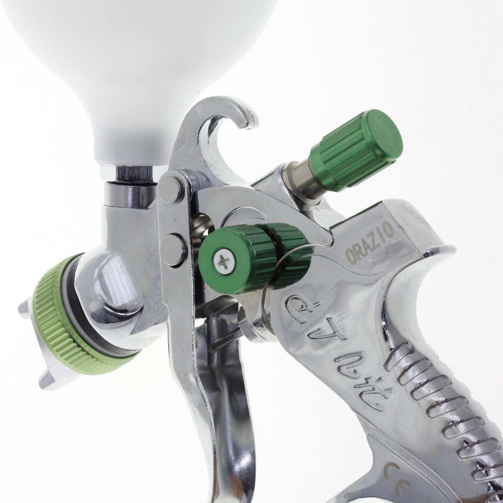 ORAZIO Pistola Pulverizadora Pintura HVLP Profesional 600CC 1,5mm Boquilla de Cobre Gravedad de Aluminio Compresor de Aire Herramienta para Auto Muebles Recubrimiento Rociado 221452