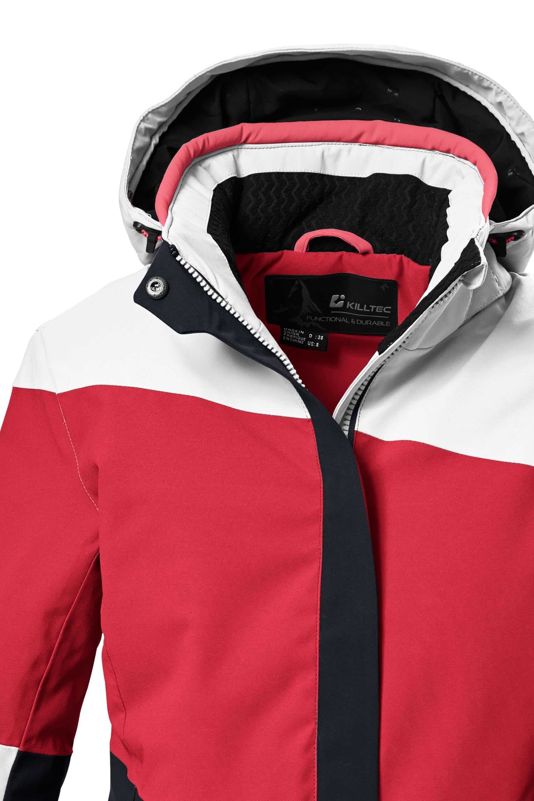 Killtec Ksw 67 Wmn Ski Jckt Chaqueta de esquí/chaqueta funcional con capucha con cremallera y protección contra la nieve Mujer