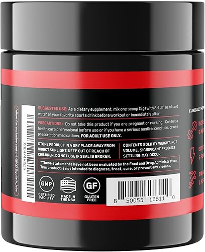 Miniatura 5 de Goliath Labs Polvo de monohidrato de creatina pura, 10.58 oz de creatina micronizada sin sabor para fuerza, potencia, apoyo muscular y resistencia,