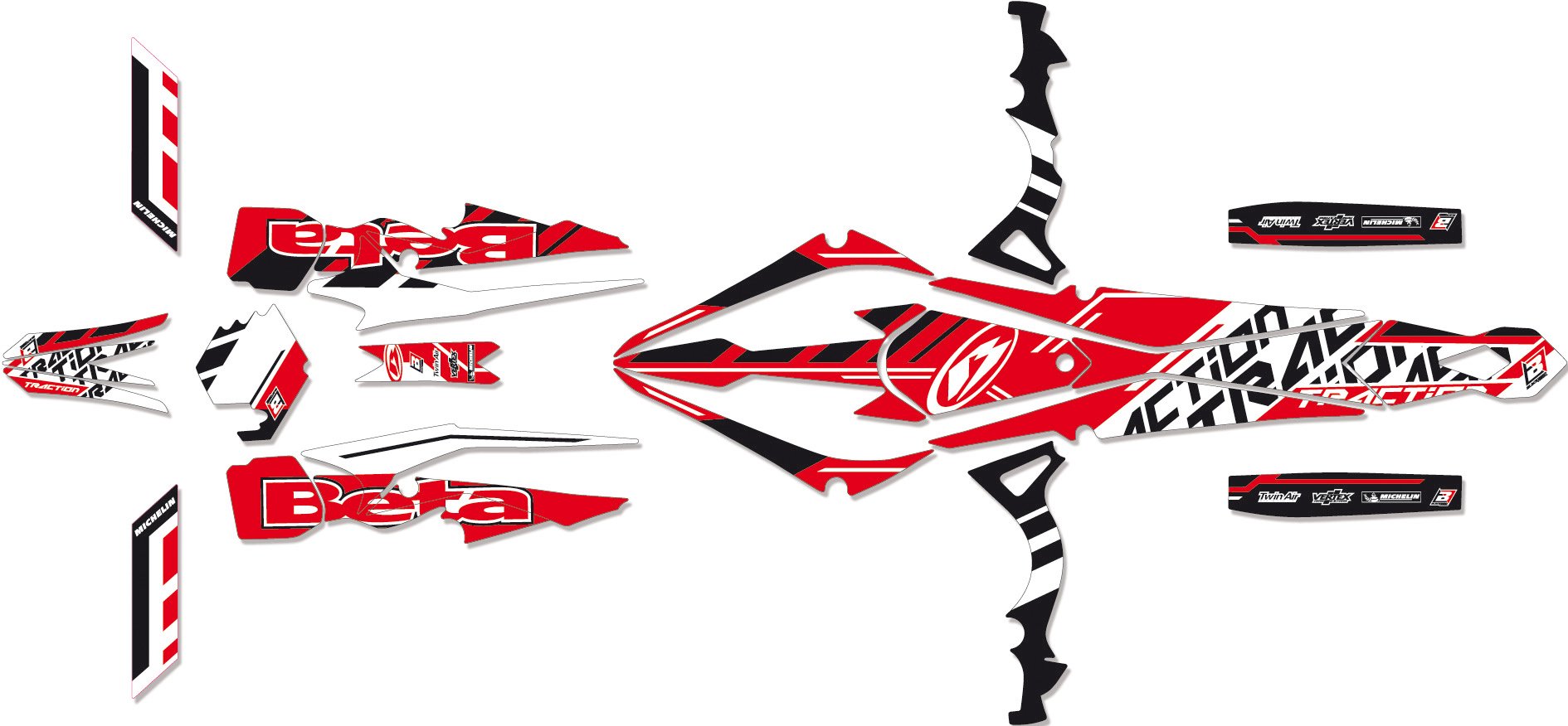 Kit adhesivos Blackbird Trial 2t07e