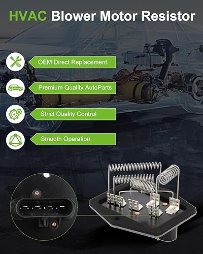 Miniatura 10 de SCITOO Regulador de resistencia del motor del ventilador del ventilador del calentador de aire acondicionado para 2011-2016 para Scion tC2008-2015