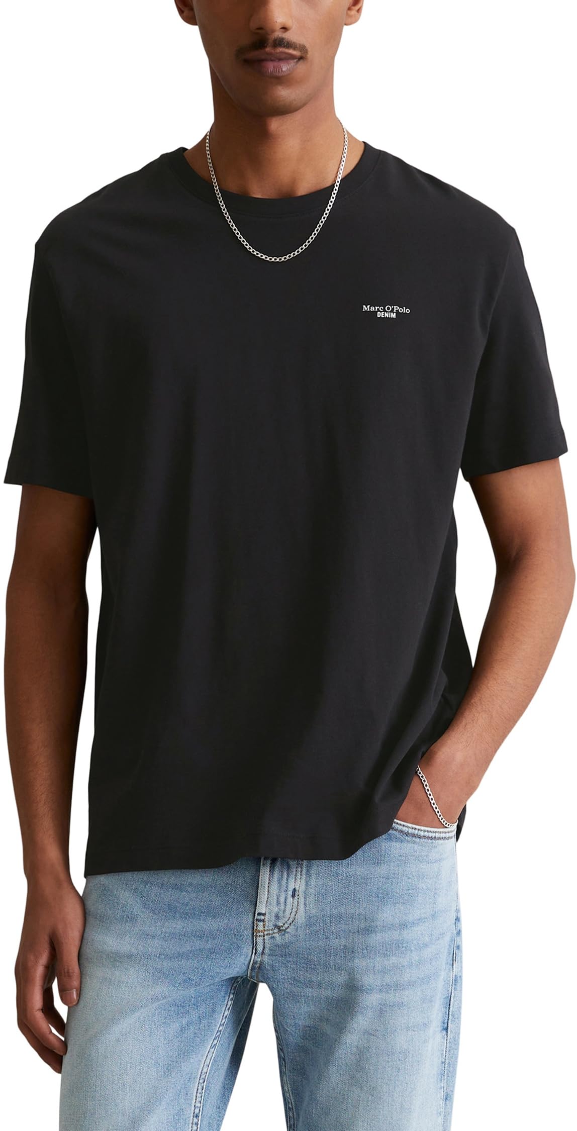 Marc O'polo Men's 990 Marc Oߴpolo Denim Regular Fit Organic Cotton T-Shirt, Black (Black), Xl