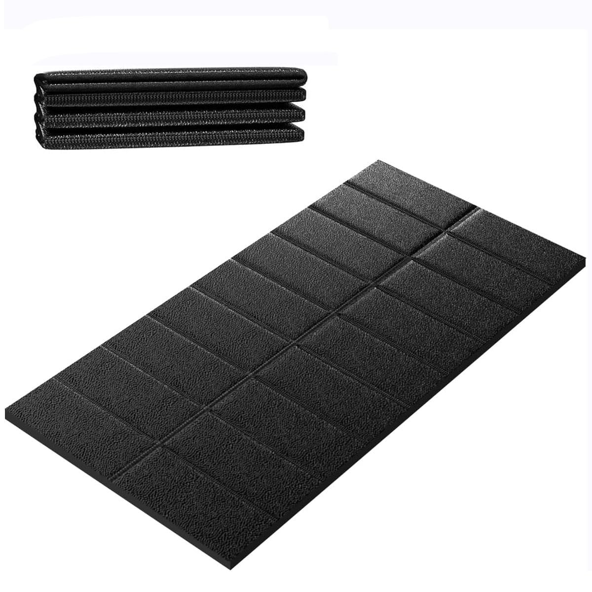 Stepwaver Bodenschutzmatte Laufband, Laufmatte Für Teppich & Hartböden, Laufband Matte Schalldämmend, Hochdichte, Faltbare Unterlegmatte Für Fitnessgeräte, Bike & Elliptical 182.9L x 81.3B x 0.6D cm