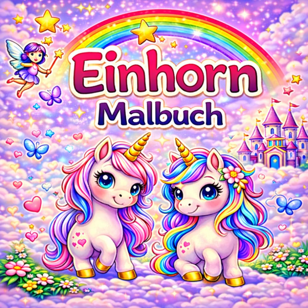 Mein erstes Einhorn Malbuch: Für Kinder ab 3 Jahren – Süße Einhörner zum Ausmalen | Einfach & kindgerecht | Perfekt für Mädchen & Jungen