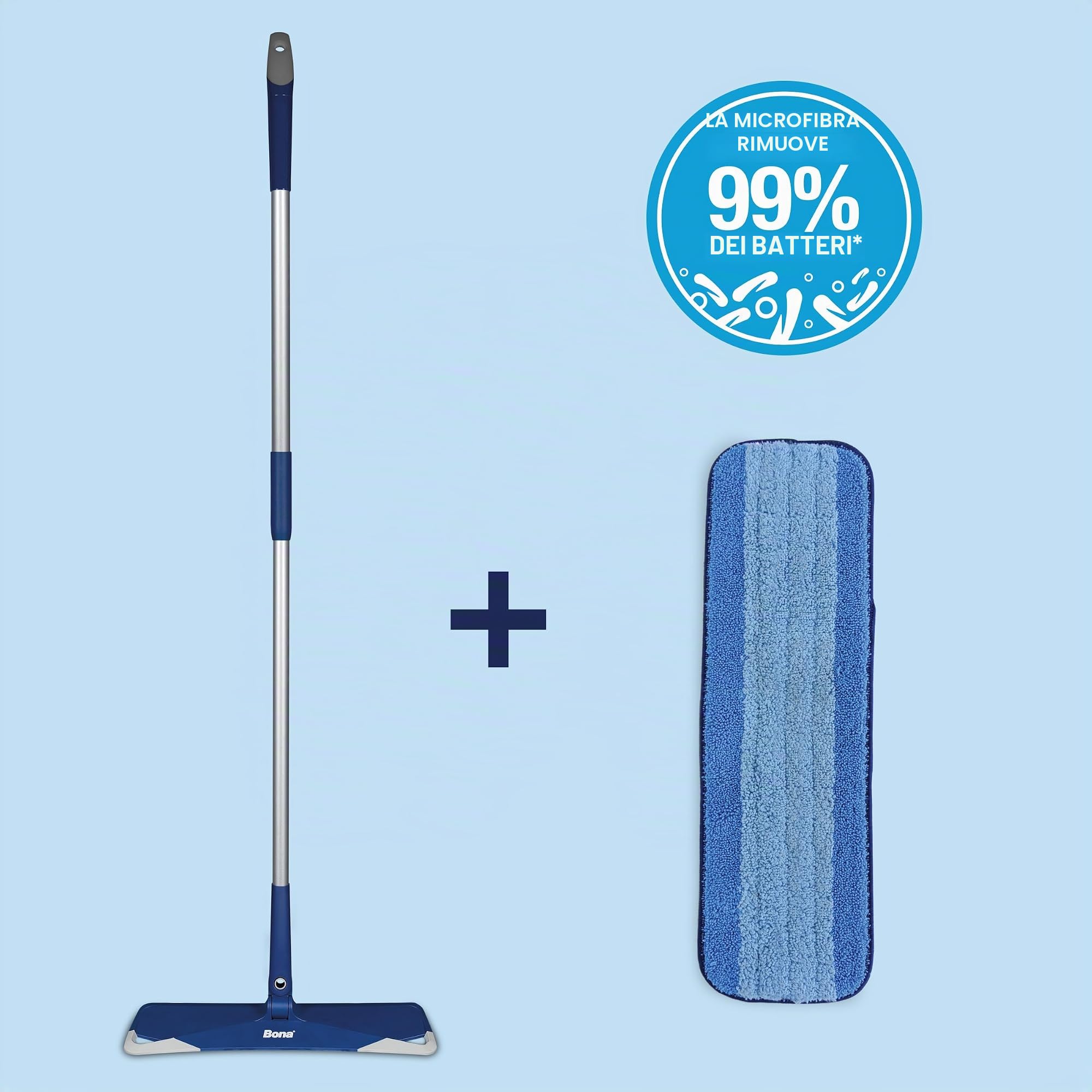 Bona microfiber mop premio, large head flat floor mop, detersivo pavimenti parquet, mocio, scopa per pavimenti, microfibra, flessibile, porta panno grande, girevole