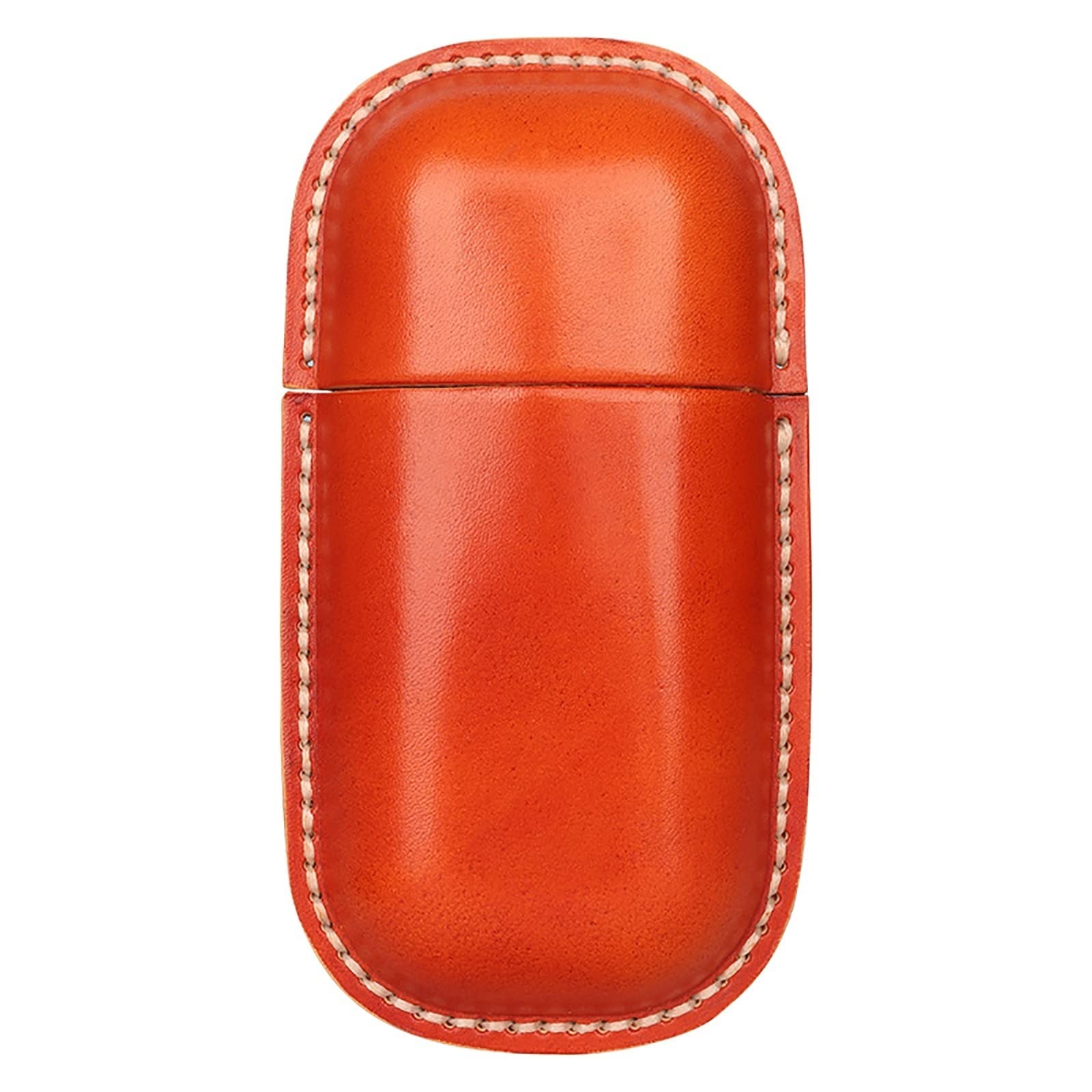 Przenośne pudełko na okulary Przenośne kreatywne etui na okulary skórzane (kolor: brązowy, rozmiar: 17,5 x 9,5 cm)