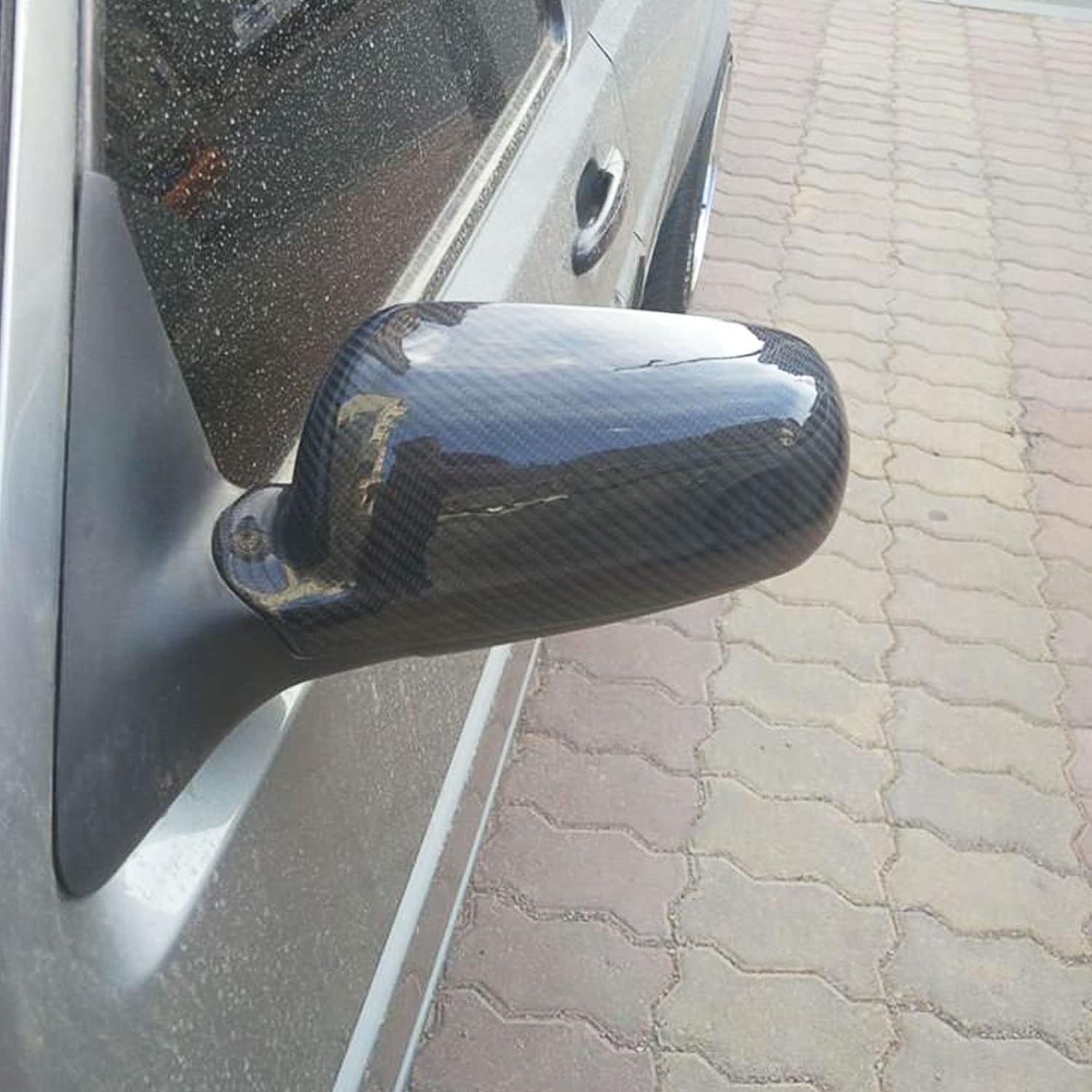 Carbon Fiber Car Mirror Covers Fits for Volkswagen VW Golf 4 IV MK4 1997-2004 Replacement Style Replacement Style Rear View Mirror Caps (Fits: Golf 4)