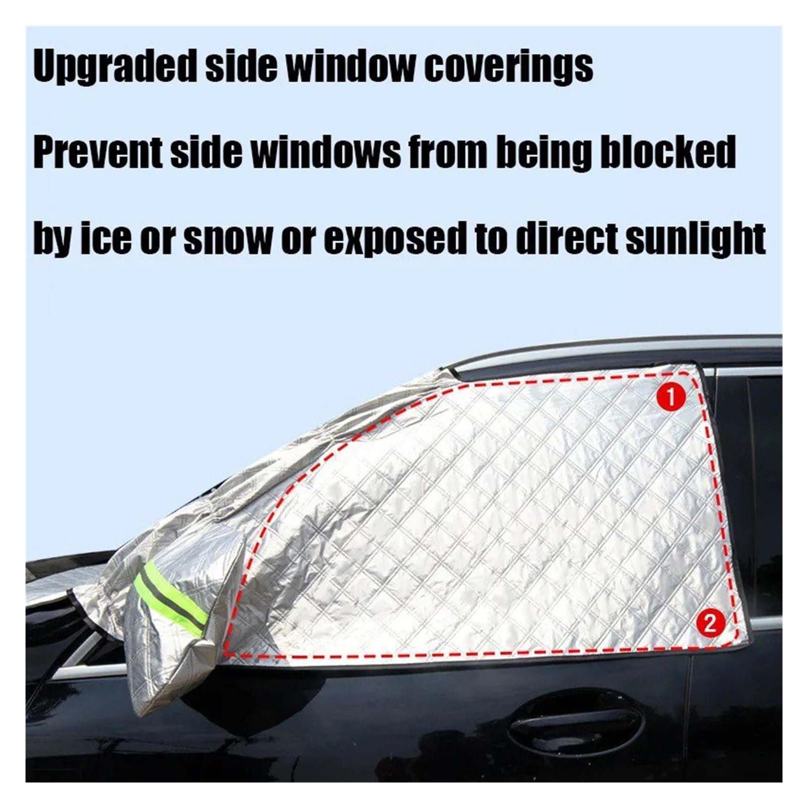 Copriparabrezza Inverno Esterno Protezione per Parabrezza E Finestrini Laterali Dell'auto Copertura Antineve Antigelo Parasole Antipolvere Accessori(Small 1PC)