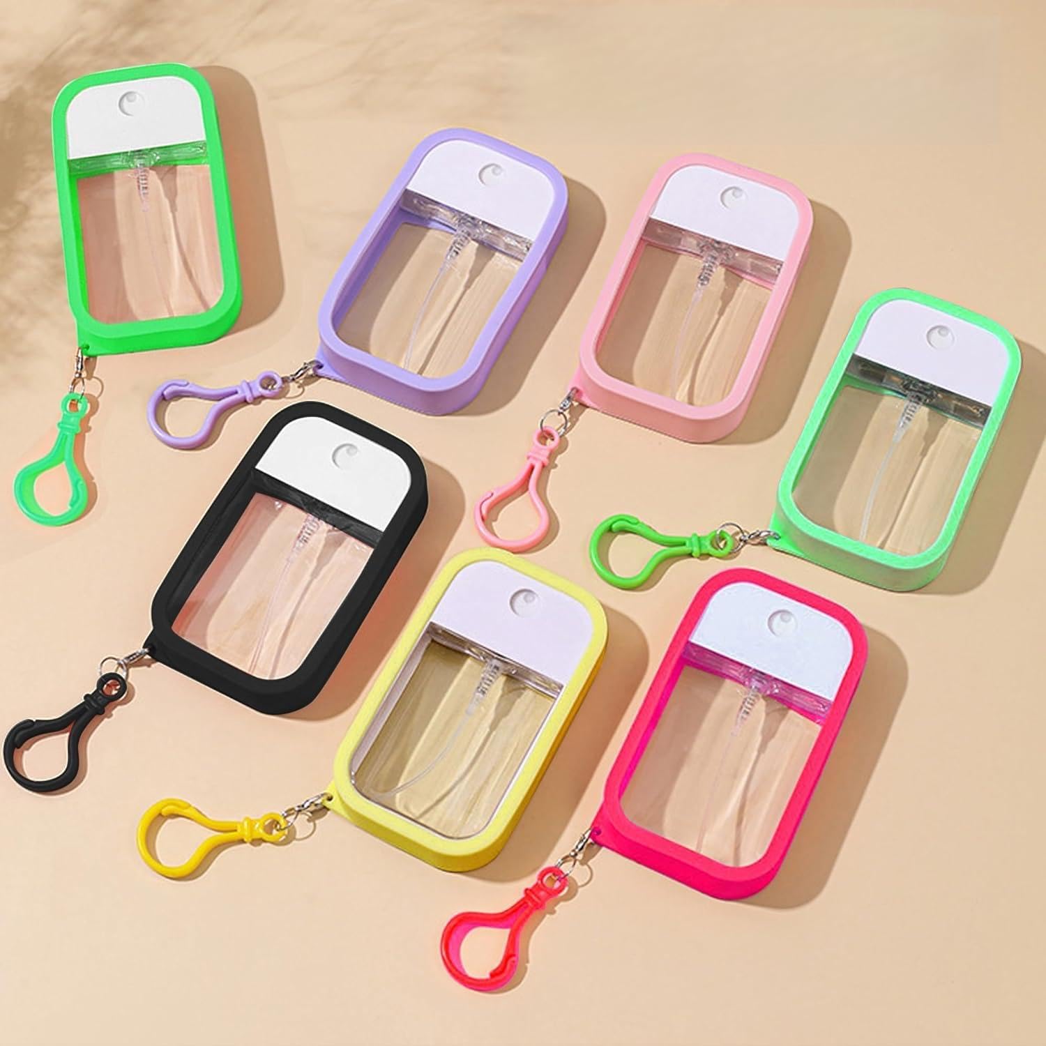 Portable Square Spray Bottle || Mini Perfume Bottle || 10ML Refillable Perfume Bottle || Empty For Alcohol Hand Sanitizer Fragrance Cosmetic (Multicolor)(Pack of 3)-image-15