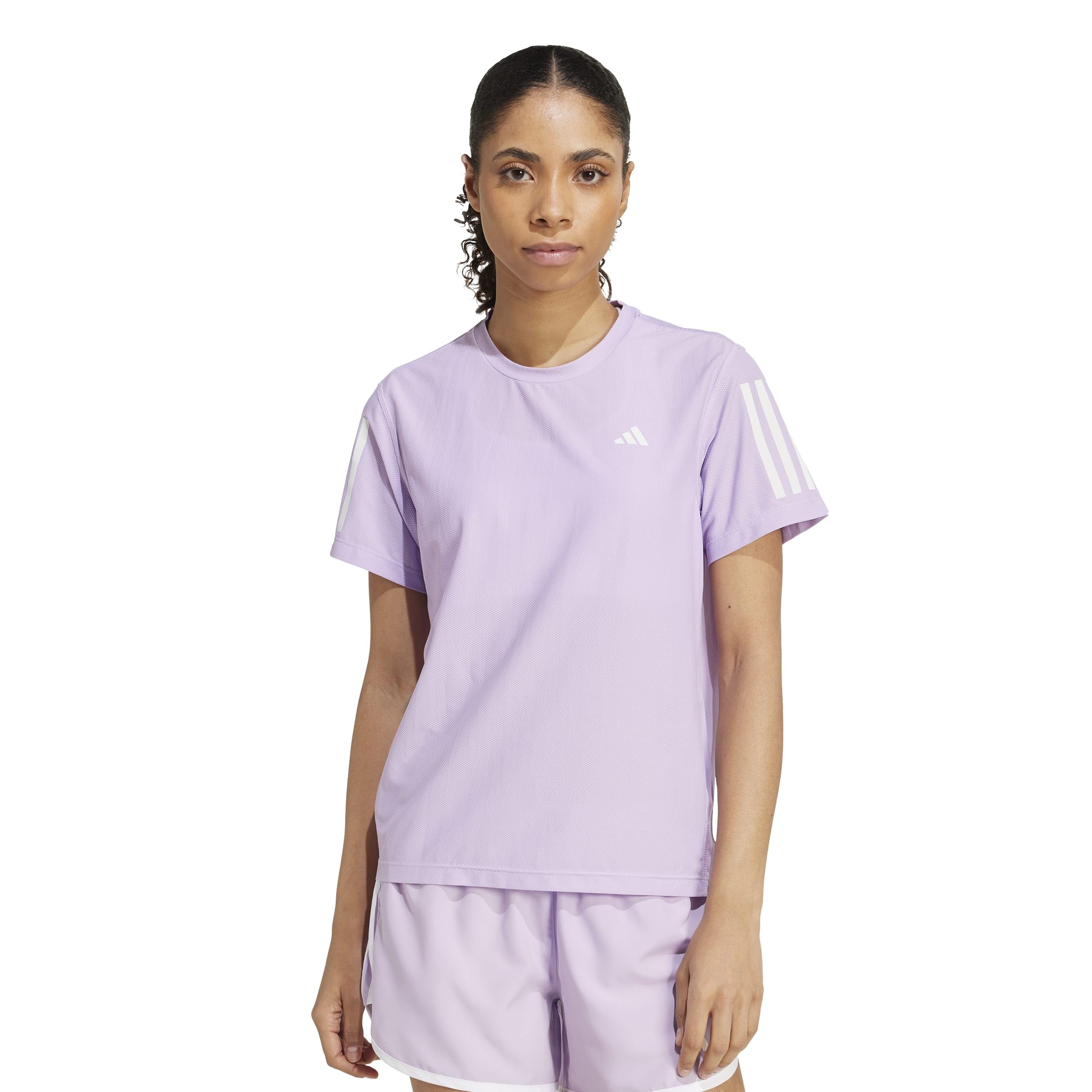 adidas Kobiety Own The Run Base Tee, Powder Plum, XXS