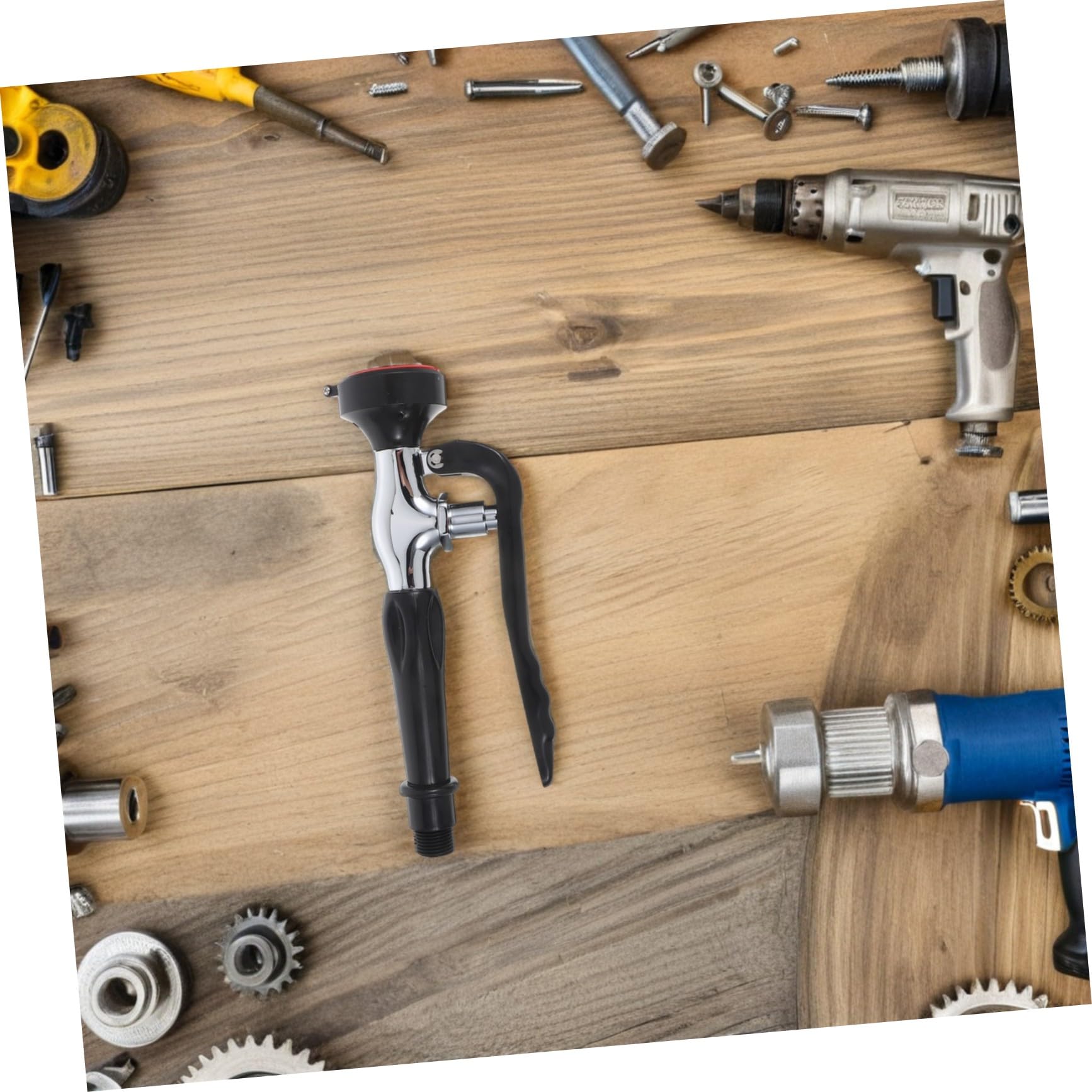 Portabler Not Augendusche Augendusche mit Schlauch 1 Satz Edelstahl | Kupfer, Sofortige Aktivierung, für Chemische Bereiche und Zuhause, Augenspülstation mit Laborarmatur