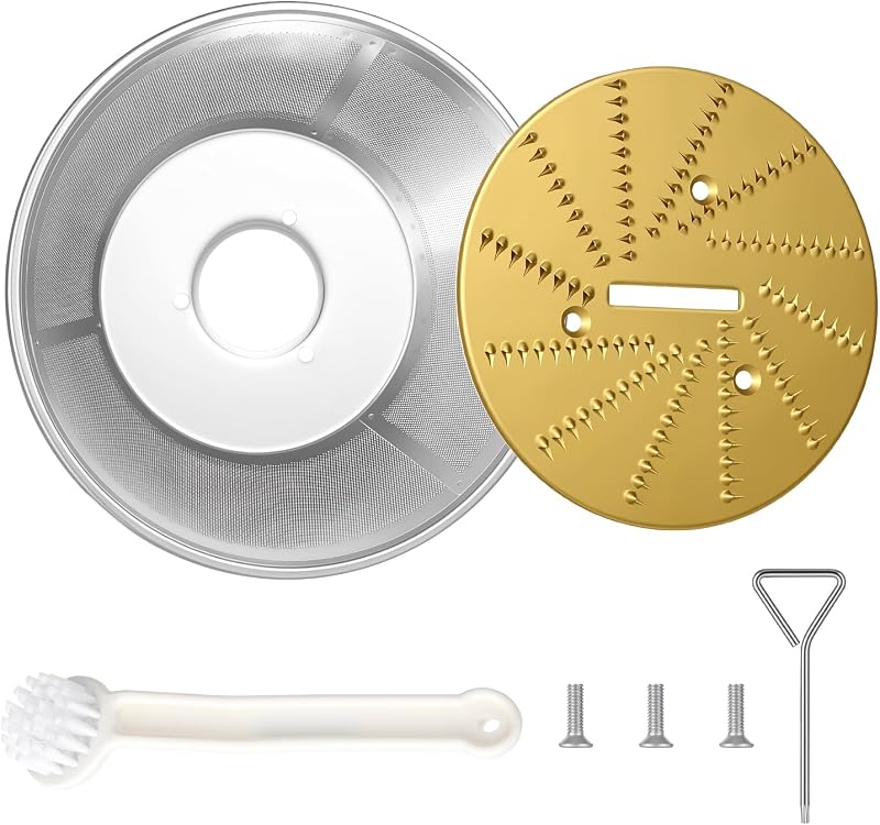 Juicer Replacement Parts BR-1 Compatible with Breville Juice Fountain Juicers, Mesh Filter Basket and Blade Disc for Models JE95XL, JE98XL, BJE200XL, JE900 (No Base)