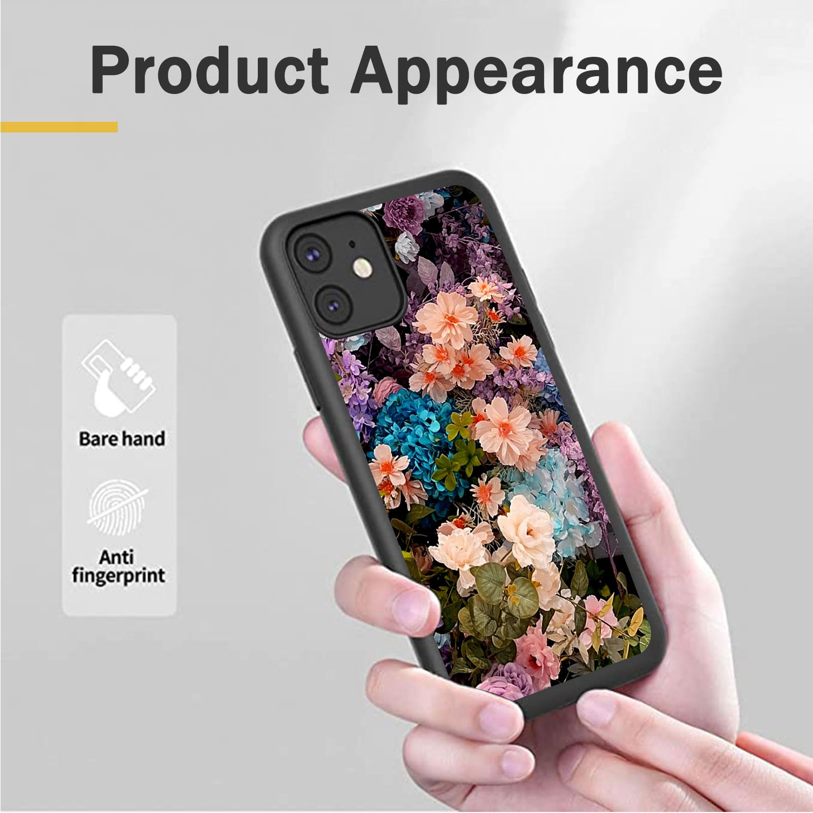 CAXKJE Custodia Per Cubot X70 + Pellicola In Vetro Temperato - Cover Morbida TPU Antiurdo Nero + Protezione Schermo 9H - 2
