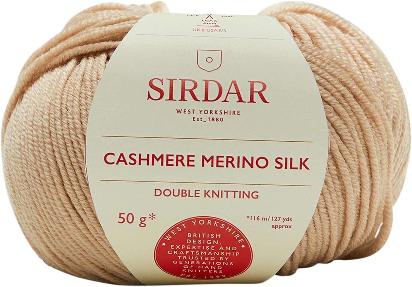 Sirdar - Cashmere Merino Silk DK Knitting Yarn - Sand Stone (# 422)