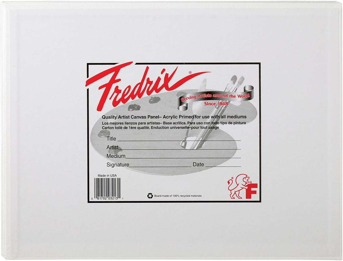 Fredrix 3212 Canvas Panels, 11 x 14-Inches, 3-Pack