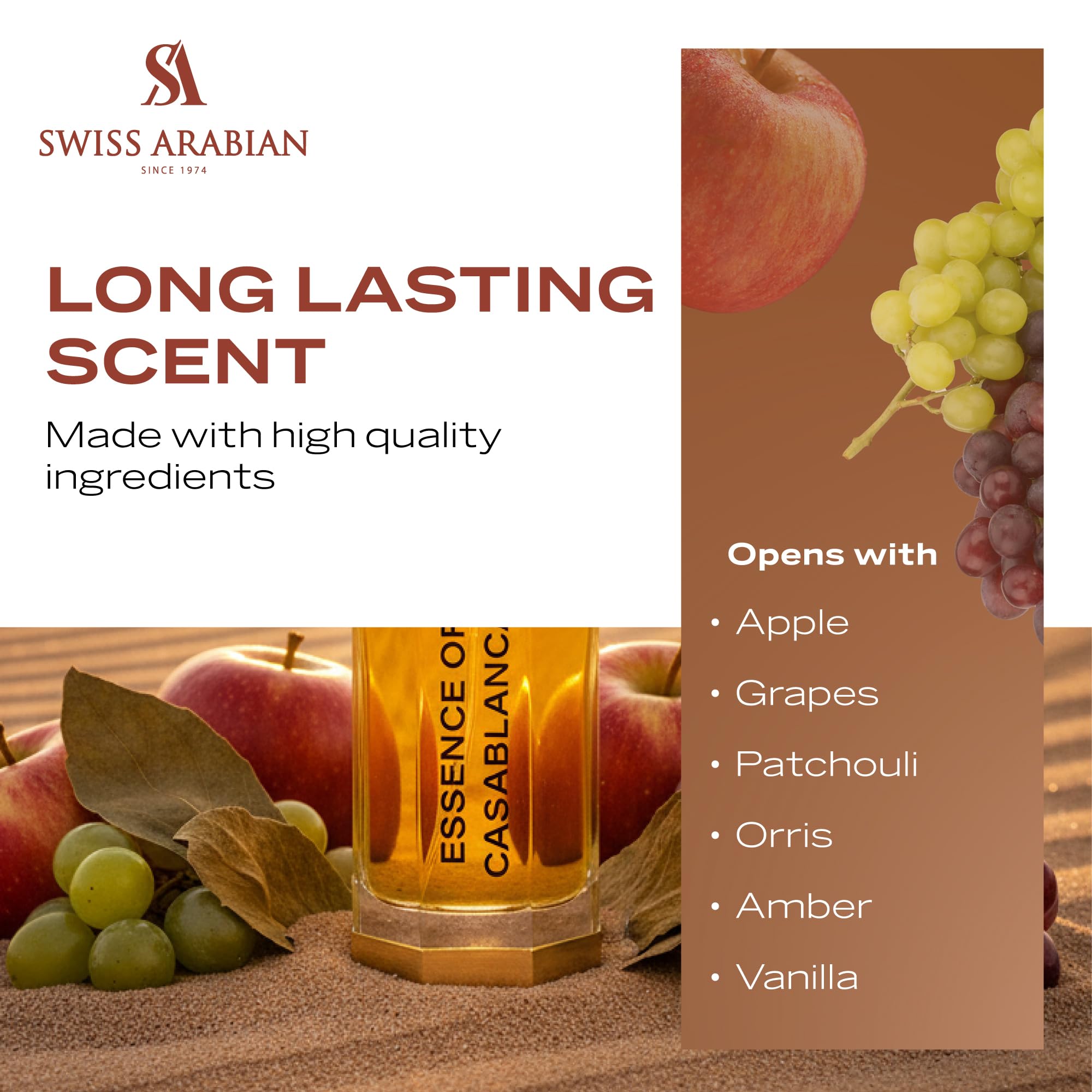 Swiss Arabian Essence of Casablanca Perfume Oil 12ml