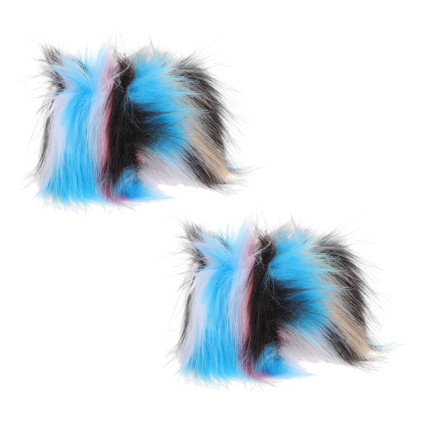 Healeved Wrist Warmers Women Furry Arm Sleeves Plush Furry Wrist Cuffs Fashion Arm Warmers for Daily Wear