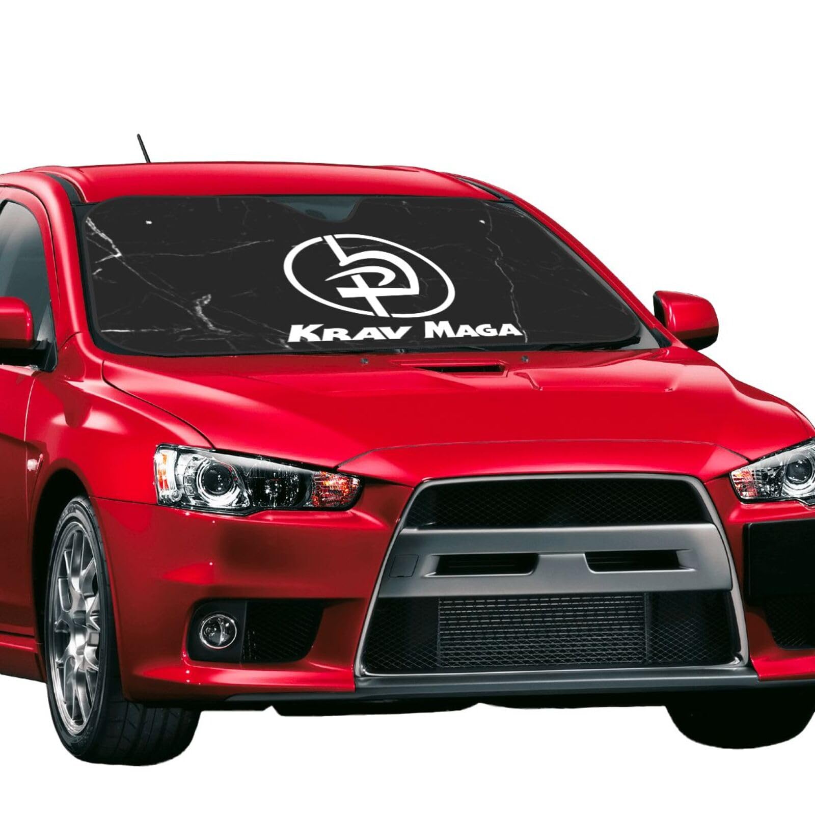 Krav MAGA Car Windshield Sun Shade Two Sizes Suitable for Various Vehicles