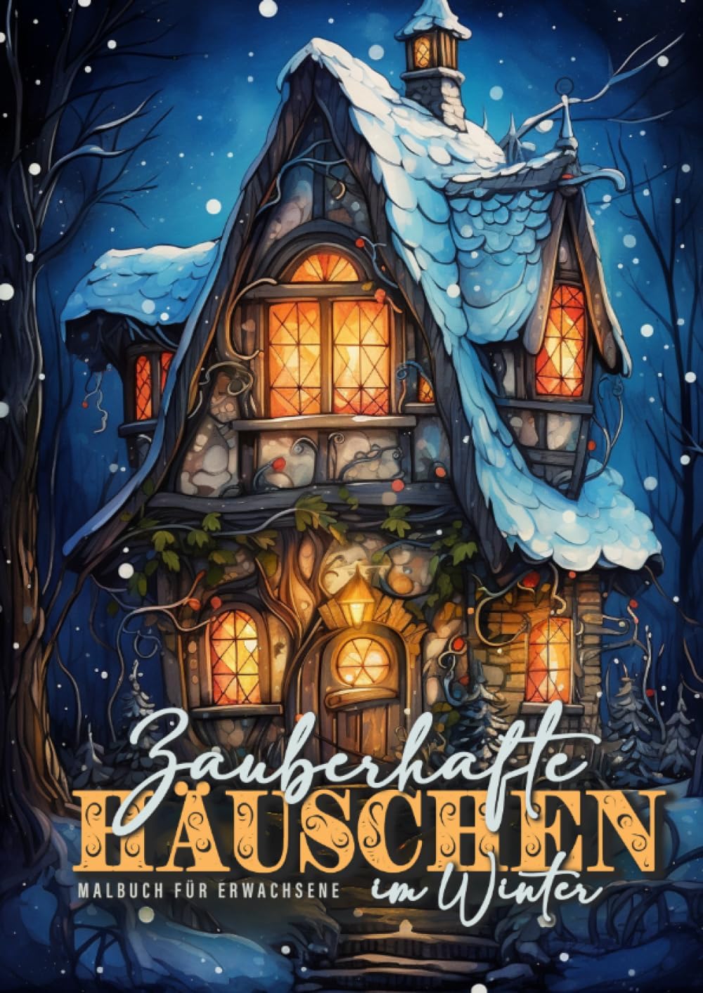Whimsical Homes Winter Coloring Book for Adults: Whimsical Winter Houses Coloring Book Grayscale Winter Fairy Houses Coloring Book for Adults Fairy Homes