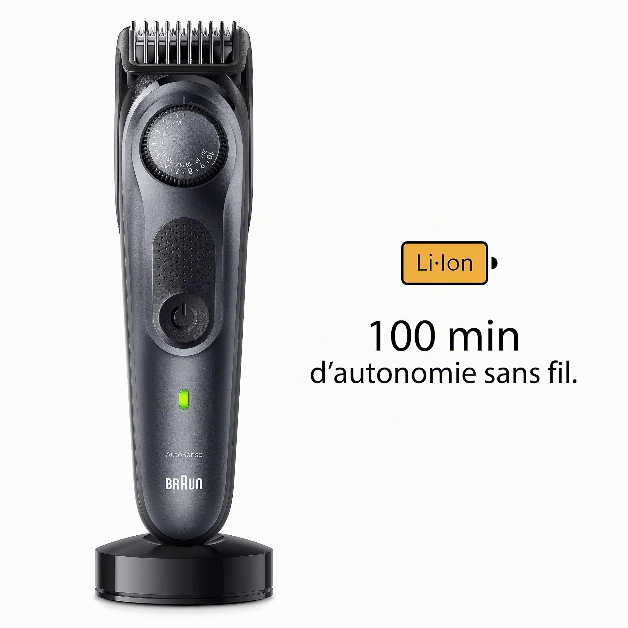 Braun Tondeuse À Barbe Series 7 BT7441, Tondeuse À Barbe Avec Outils Professionnels Et 100 Minutes D'autonomie