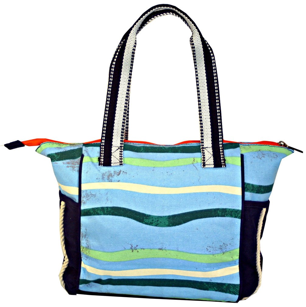 Dominion Seaside Treasures Blue Turtle Shoulder Tote Bag