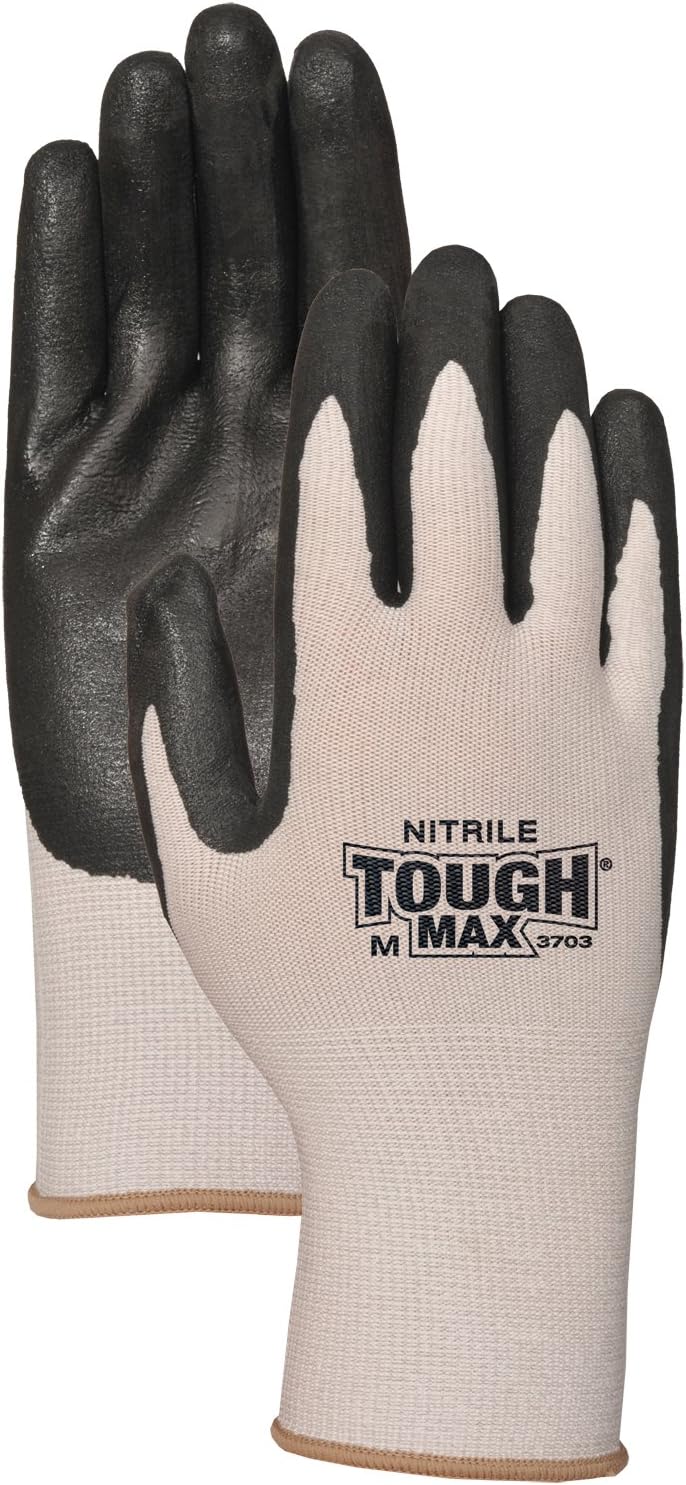 Bellingham C3703M Nitrile Tough MAX Work Gloves for Big Jobs, Medium