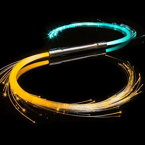 Double Space Whip Remix - Látigo de fibra óptica LED programable Giratorio de 360 - Juguete rave con luz súper brillante  EDM Pixel Flow Lace Dance