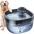 UPSKY Dog Water Fountain for Large Dogs, 1.8Gal/7L Automatic Dog Water Bowl Dispenser, Ultra Quiet Pet Drinking Fountain, Cat Water Fountain with 2 Filter & Cleaning Tool for Dogs Cats, Multi-Pet
