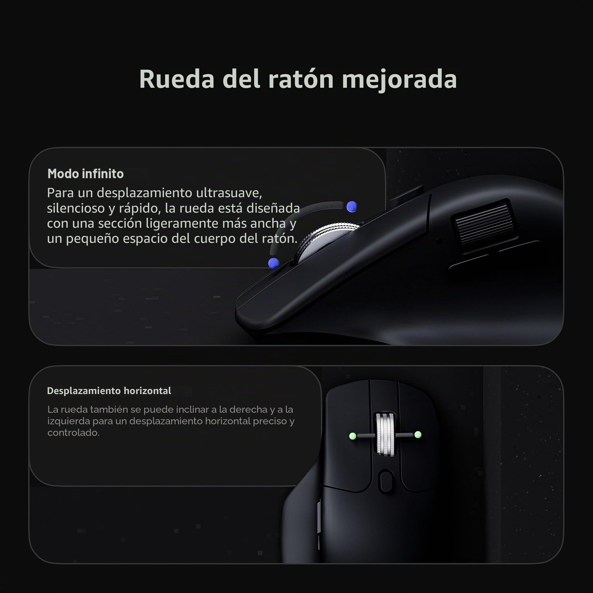 Keychron M6 Ratón Inalámbrico 8000Hz, 2.4 GHz/Bluetooth 5.3 / USB-C, 30 000 dpi, Sensor PixArt 3950, hasta 120 Horas de Batería, Ratón Gaming Programable para Windows, macOS y Linux – Negro